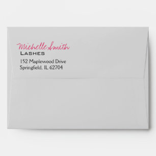 Enveloppe Maquillage Artiste Lashes Brosses Adresse de retou