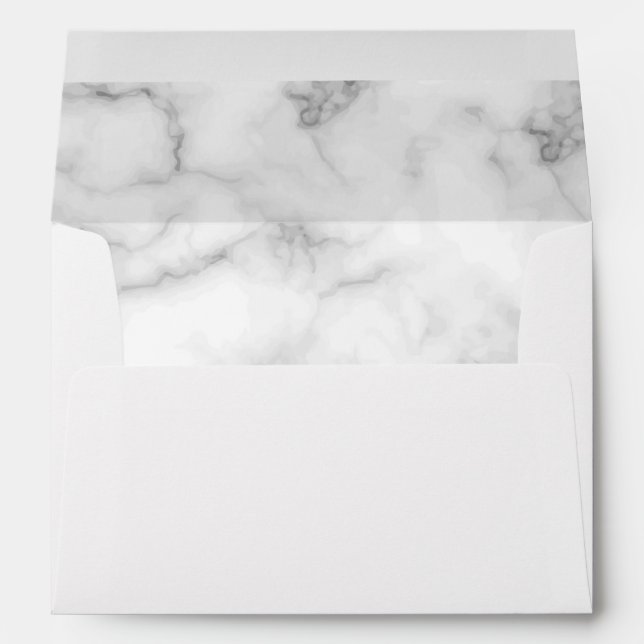 Enveloppe Marbre et or élégant mariage (Dos (Bas))