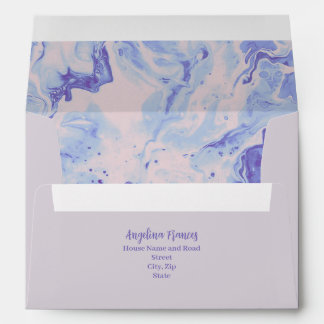 Enveloppe Marbre violet Lilac