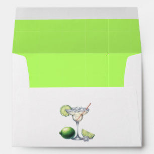 Enveloppe Margaritas Élégantes et Mariage : Fête de Fiançail