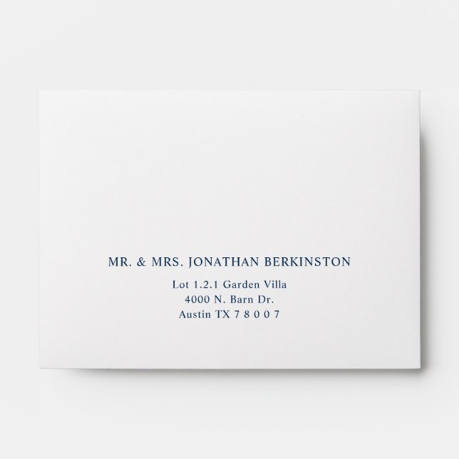 Enveloppe mariage (Devant)