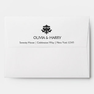 Enveloppe Mariage 5x7 personnalisée - Ornement Dam
