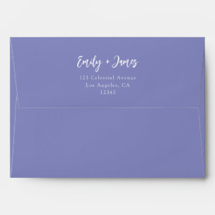 Enveloppe Mariage à l'écriture manuscrite fantaisiste violet