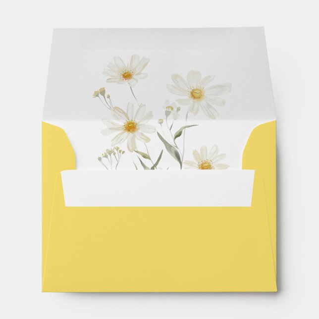 Enveloppe Mariage à linge floral à marais minimaux (Créateur téléchargé)