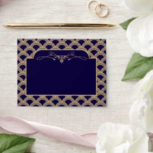 Enveloppe Mariage Art déco des années 1920 vintage - Merci