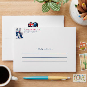Enveloppe Mariage australien