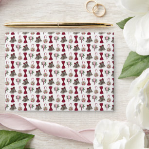 Enveloppe Mariage Bells Fleurs Bow Cravate Bridal Rose Bouqu