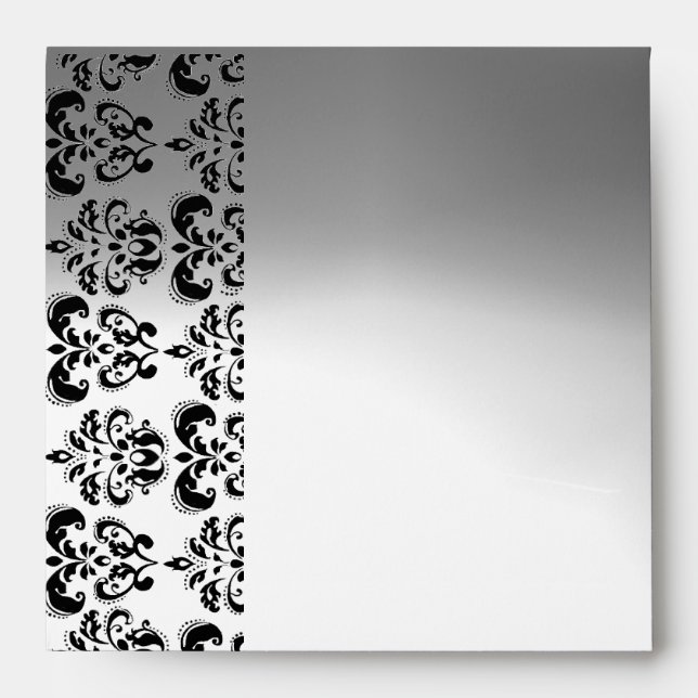 ENVELOPPE MARIAGE BLACK BLACK BLACK, ROUGE RUBY GEM (Devant)