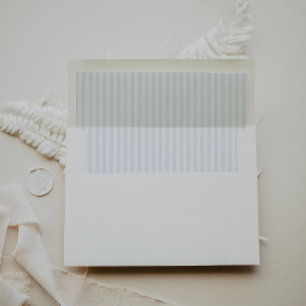 Enveloppe Mariage bleu français Whimsical