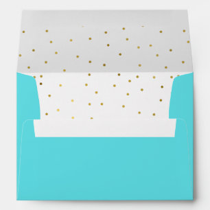 Enveloppe Mariage bleu oeuf Chic Robins