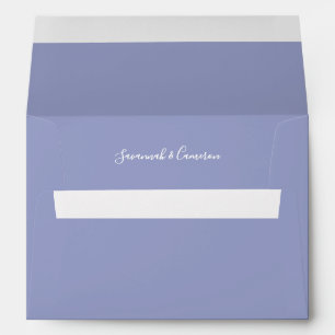 Enveloppe Mariage bleu périphérique avec adresse p