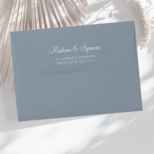 Enveloppe Mariage bleu robuste 5x7