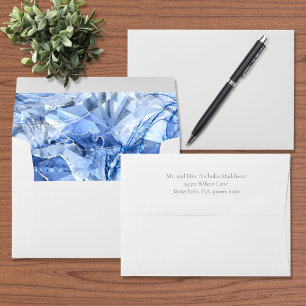 Enveloppe Mariage Blue Sapphire Gemstone