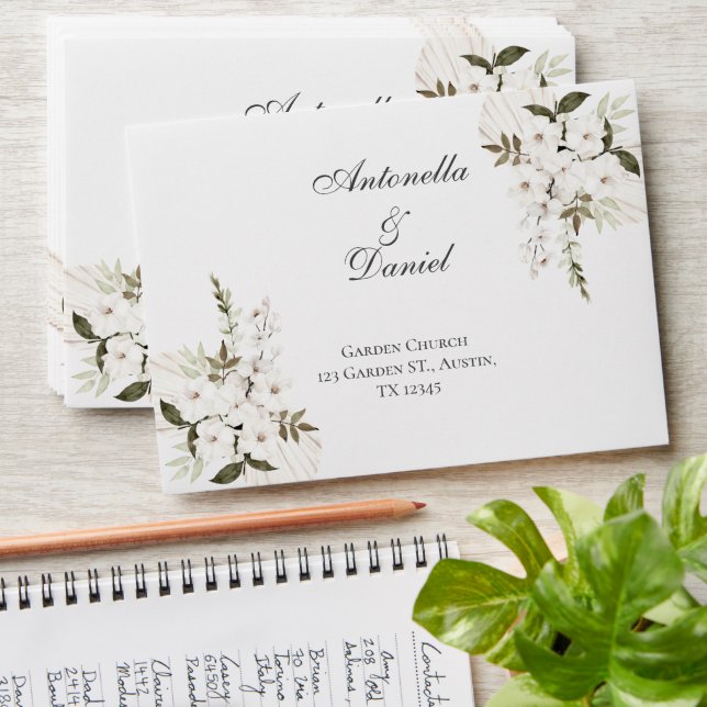 Enveloppe Mariage Boho (Stacked)
