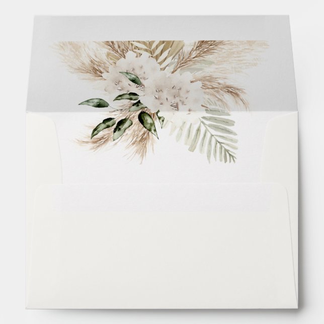 Enveloppe Mariage Boho espagnol (Dos (Bas))