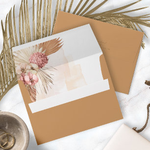 Enveloppe Mariage Boho Oasis Floral Sienne ID959