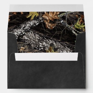 Enveloppe Mariage campagnard de Chasse Rustique Camo Chalkbo