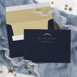 Enveloppe Mariage céleste bleu
