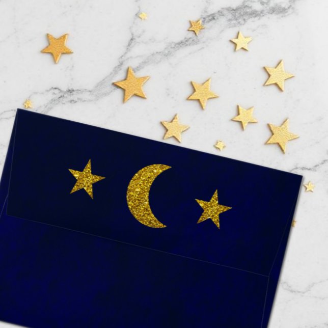 Enveloppe Mariage céleste du ciel nocturne (Créateur téléchargé)