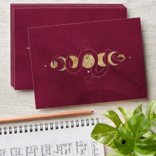 Enveloppe Mariage céleste du Tarot d'or de Bourgogne et de F