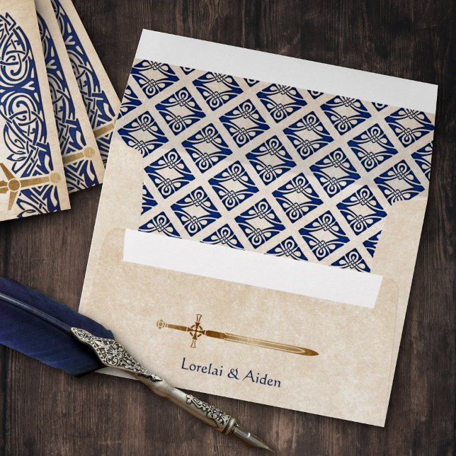 Enveloppe Mariage celtique des épées (Créateur téléchargé)