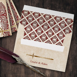 Enveloppe Mariage celtique des épées