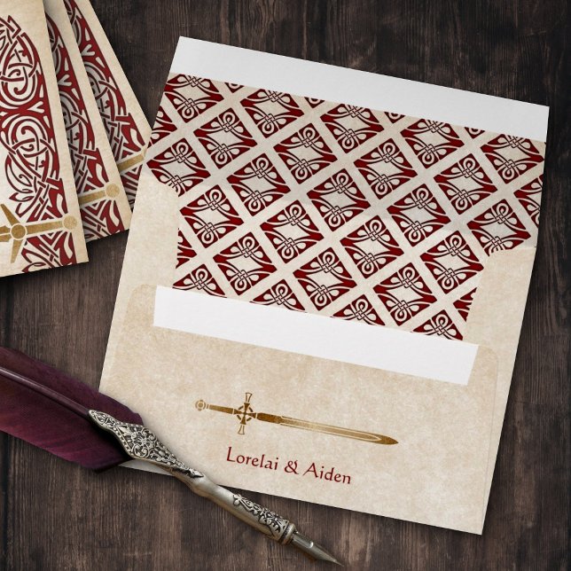 Enveloppe Mariage celtique des épées (Créateur téléchargé)