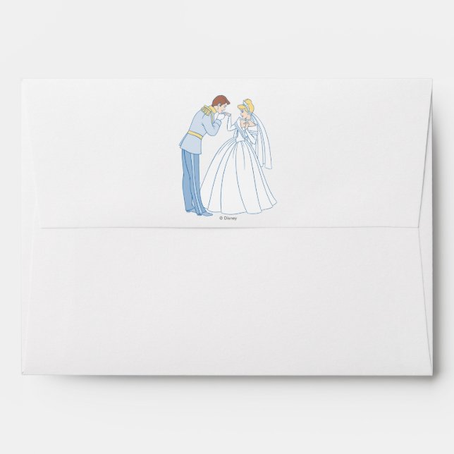 Enveloppe Mariage Cendrillon | Classique (Dos (Haut rabat))