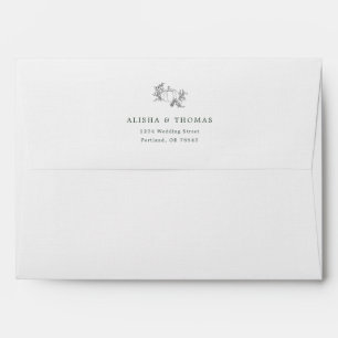 Enveloppe Mariage citrouille préadressé
