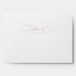 Enveloppe Mariage classique d'élégance de script