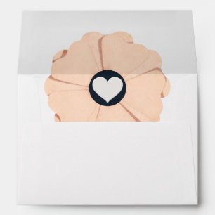 Enveloppe Mariage couleur blanche florale