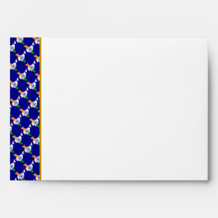 Enveloppe Mariage coutumier chrétien INDIA BLEU
