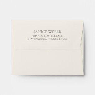 Enveloppe Mariage Crème rose 5x7