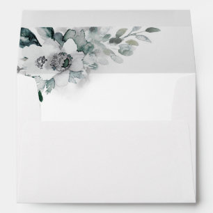 Enveloppe Mariage d'aquarelle blanche naturelle
