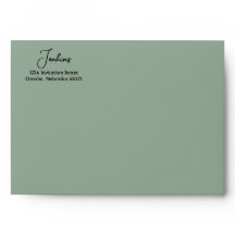 Mariage d'aquarelle florale Sage Green