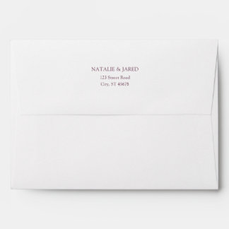 Enveloppe Mariage d'aquarelle rose