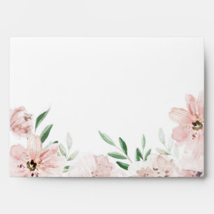 Enveloppe Mariage d'aquarelle rose mauve