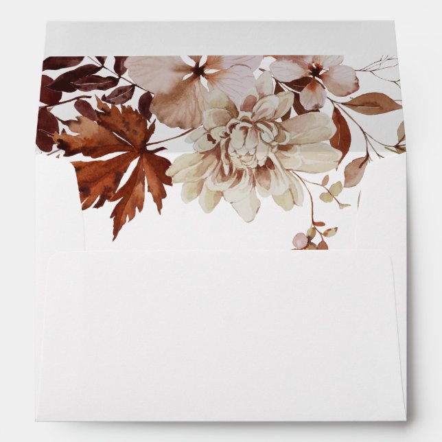 Enveloppe mariage de automne (Dos (Bas))