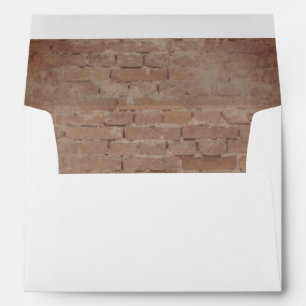 Enveloppe Mariage de briques rustiques