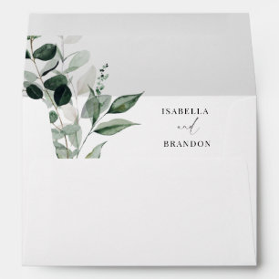 Enveloppe Mariage de calligraphie d'élégance botan