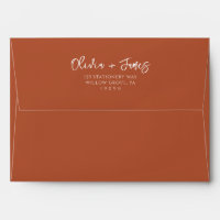 Mariage de calligraphie simple Burange Orange