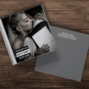 Enveloppe Mariage de capot Coque CD de musique
