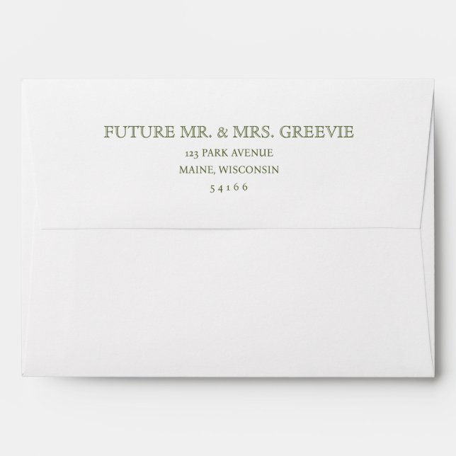 Enveloppe Mariage de cernes de leurre de pêche ext (Dos (Haut rabat))