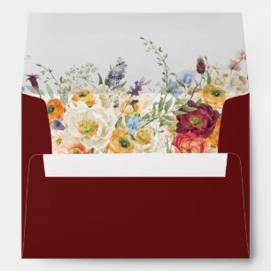 Enveloppe MARIAGE de fleurs magnifiques