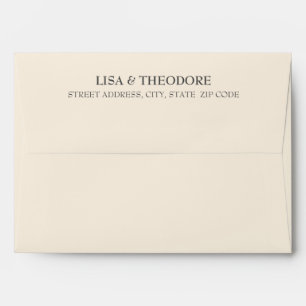 Enveloppe Mariage de fleurs Vintages de Botanica PInk A7