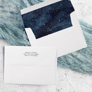 Enveloppe Mariage de la scène de la scène de la Nuit Bleue d