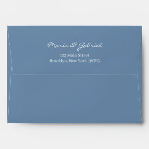 Enveloppe Mariage de l'adresse de retour du script Whimsical
