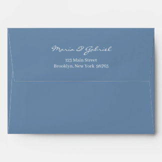 Enveloppe Mariage de l'adresse de retour du script Whimsical