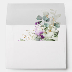 Enveloppe Mariage de lavande verte violette