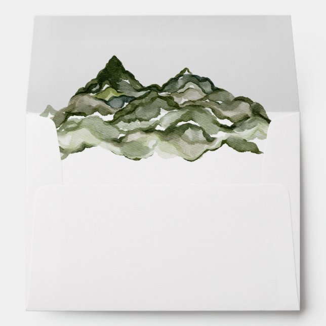 Enveloppe Mariage de montagne (Dos (Bas))